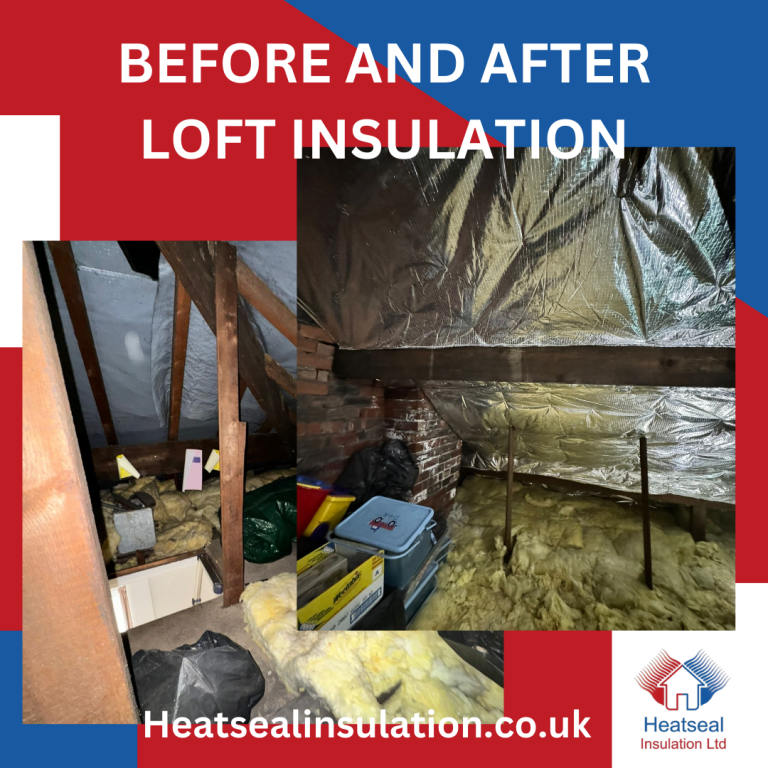 Loft insulation images from a property in Manchester