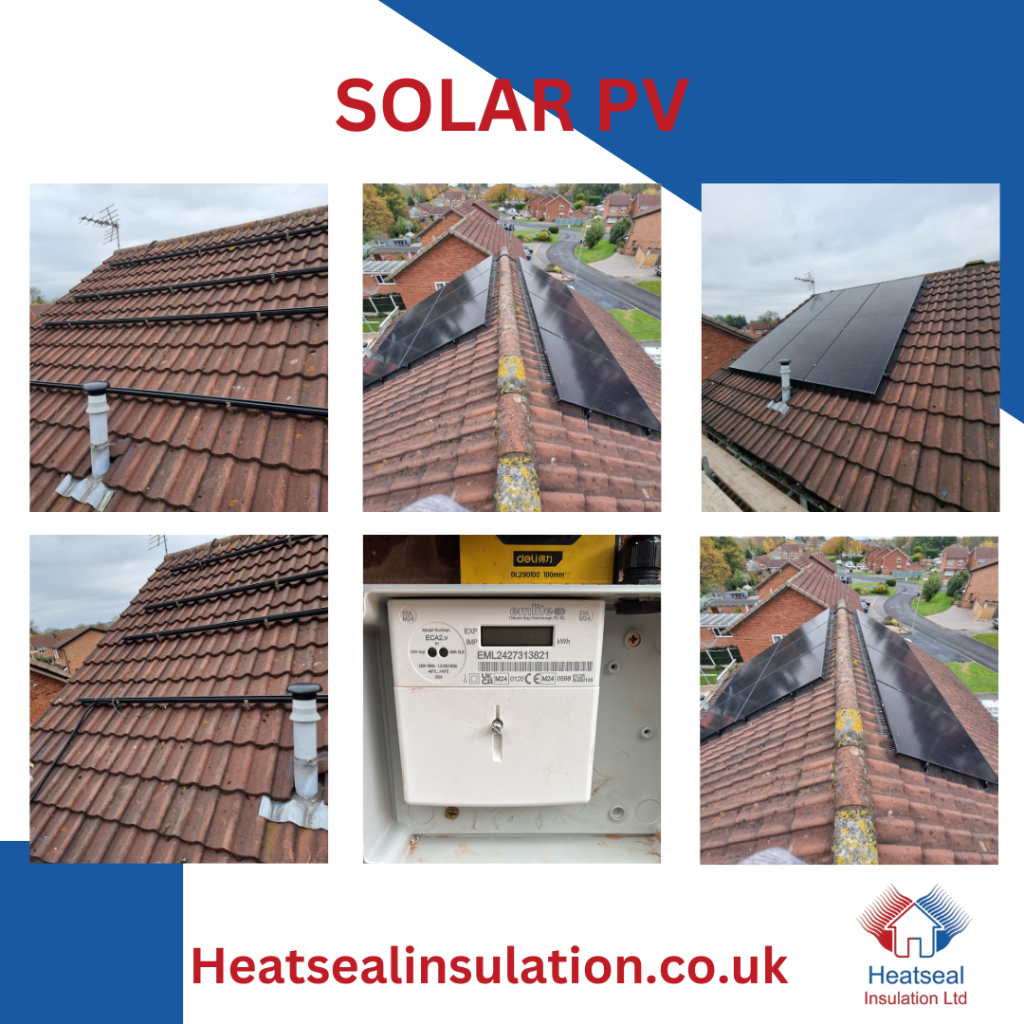 Images of solar panels fitted to property in Telford Shropshire